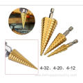 3PCS High-Speed Steel Step Drill Bit Set